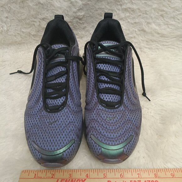 Nike Mens Air Max 720 Sneakers Shoes Youth 7Y Purple Black A03196-002 - Picture 2 of 8